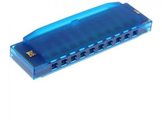 Губная гармошка Hohner Happy, 20 нот, голубая