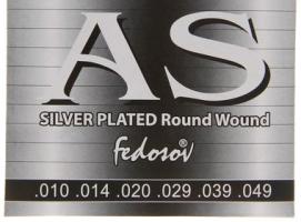 Струны SILVERPLATED Round Wound Extra Light ( .010-.049, 6 стр., навивка из посеребр. меди на гранен