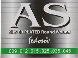 Струны SILVERPLATED Round Wound Super Light ( .009-.045, 6 стр., навивка из посеребр. меди на гранен