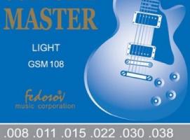 Струны GOLD STAR MASTER Light ( .008 - .038, навивка - нерж. сплав на граненом керне)0