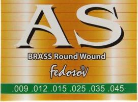 Струны  BRASS Round Wound Super Light ( .009-.045, 6 стр., латунная навивка на граненом керне)   145