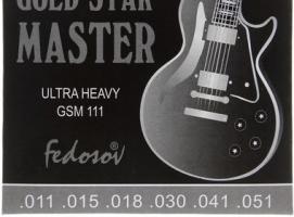 Струны  GOLD STAR MASTER Ultra Heavy  ( .011 - .051, навивка - нерж. сплав на граненом керне)   1453