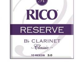 Трости для кларнета Bb RCT1030 Rico Reserve Classic, размер 3.0, 10шт