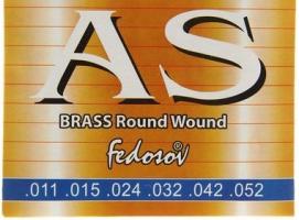 Струны BRASS Round Wound Light ( .011-.052, 6 стр., латунная навивка на граненом керне)